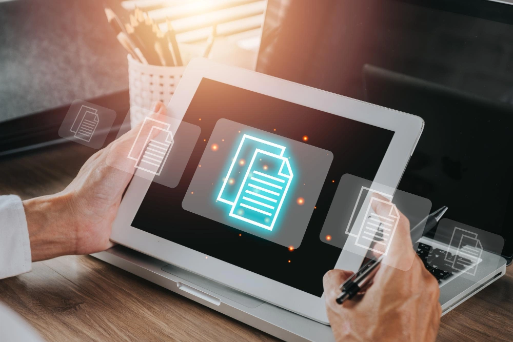 Office Desk and Monitor Setup